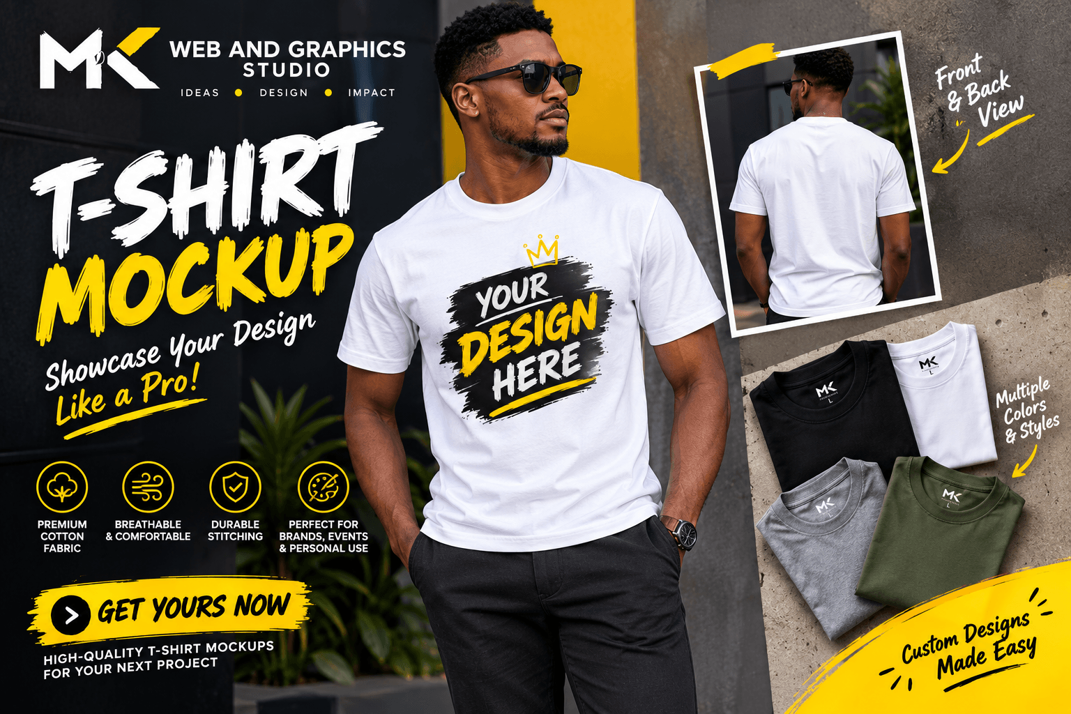 T-shirt mockup design
